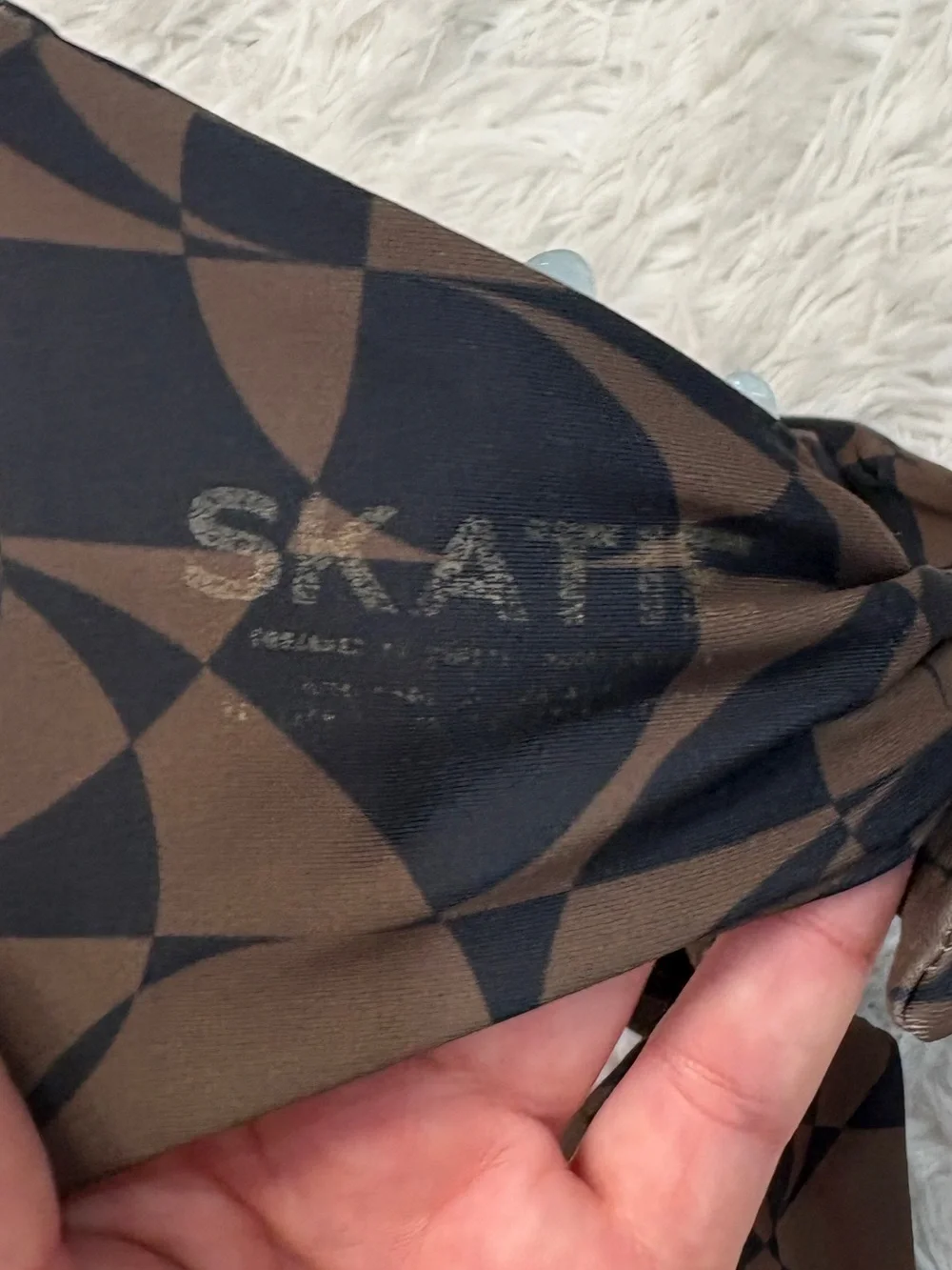Skatie Brown Printed Bikini Set